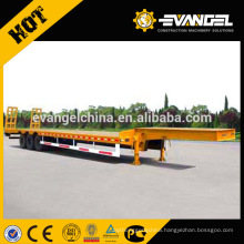 CIMC hydraulic low bed semi trailer with 3 axle semi trailer